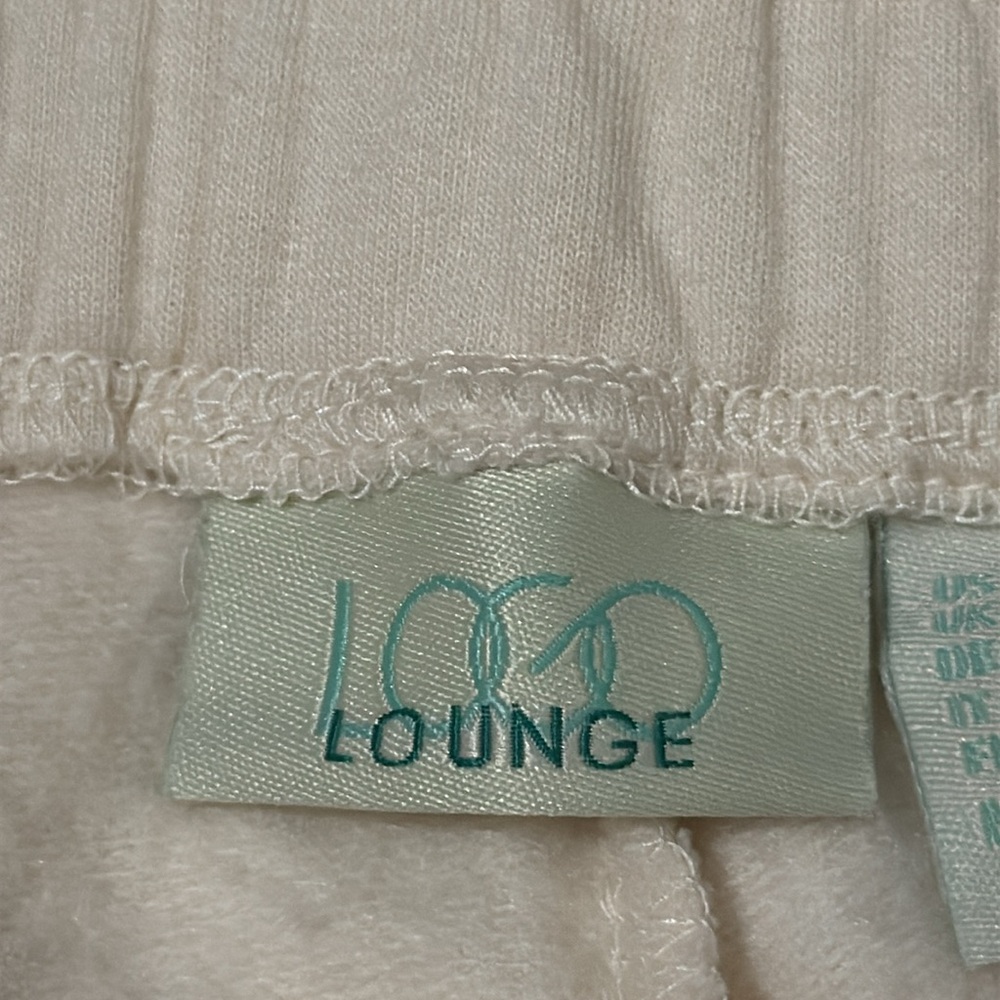 NWOT LOGO LOUNGE BY Lori Goldstein cream pants. Size S - Picture 3 of 7